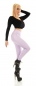 Preview: Modische Thermo-Leggings im sexy Wetlook - flieder
