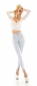 Preview: Figurbetonte High Waist Jeans im Corsage Look mit Schnürung - ice blue
