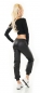 Preview: Sexy Thermo Wetlook Hose in schwarz