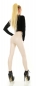 Preview: High Waist Thermo-Leggings im Wetlook mit Push Up Effekt - beige