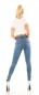 Preview: Figurbetonte High Waist Jeans im Corsage Look - blue washed