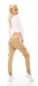 Preview: Boyfriend-Jeans im Cargo-Design mit Pattentaschen in sand