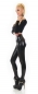 Preview: Sexy Highwaist Leggings mit Glamour-Effekt - schwarz