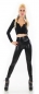 Preview: Sexy Highwaist Leggings mit Glamour-Effekt - schwarz