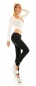 Preview: Sexy Push Up Skinny Jeans  in schwarz