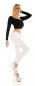 Preview: Skinny Jeans mit sexy Push Up Effekt in weiß