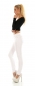 Preview: Skinny Jeans mit sexy Push Up Effekt in weiß