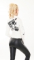 Preview: Sexy Kunstlederjacke mit modischen Eyecatcher - weiß