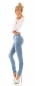 Preview: Push Up  Damen Jeans Hose - blue washed