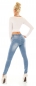 Preview: Push Up  Damen Jeans Hose - blue washed