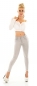 Preview: Sexy Push Up Skinny Used Jeans - light grey