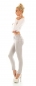 Preview: Sexy Push Up Skinny Used Jeans - light grey