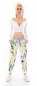 Preview: Baggy-Freizeithose im fröhlich bunten Klecks-Design - multicolor