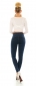 Preview: High Waist Jeans Leggings mit sexy Steppnähten in blue