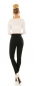 Preview: High Waist Jeans Leggings mit sexy Steppnähten in schwarz