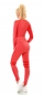 Preview: 2-tlg. Fitness-Set aus Langarm Crop Shirt und Leggings - coral