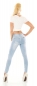 Preview: Sexy Push Up Jeans im Vintage-Look - light blue