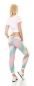 Preview: Freizeithose im bunten Regebogen-Design - multicolor