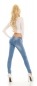 Preview: Sexy Middle Waist Push Up Jeans in smart washed