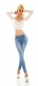 Preview: Sexy Middle Waist Push Up Jeans in smart washed