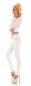 Preview: Sexy Destroyed-Jeans mit frechen Bleacheffekten in ice blue
