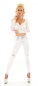 Preview: Sexy Destroyed-Jeans mit frechen Bleacheffekten in ice blue