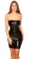 Preview: Sexy Kunstleder Minikleid
