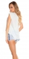Preview: Figurbetontes High/Low Shirt mit Rund-Ausschnitt - mint