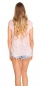 Preview: Figurbetontes High/Low Shirt mit Rund-Ausschnitt - lachs