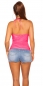 Preview: Sexy Neckholder-Top mit Wasserfall-Ausschnitt - neonpink