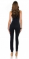Preview: Eleganter Neck-Overall mit seitlichen Cut-Outs - marine