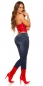 Preview: Sexy kurz geschnittenes Bandeau-Top im Wetlook - rot