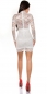 Preview: Elegantes Spitzen-Minikleid - weiß