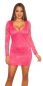 Preview: Tailliertes Spitzen-Minikleid