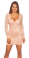 Preview: Tailliertes Spitzen-Minikleid
