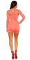 Preview: Elegantes Spitzen-Minikleid - lachs