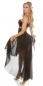 Preview: Atemberaubendes Abendkleid mit Cut-Outs und Pailletten - schwarz