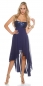 Preview: Atemberaubendes Abendkleid mit Cut-Outs und Pailletten - marine