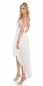 Preview: Atemberaubendes Abendkleid mit Cut-Outs und Pailletten - weiß