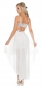 Preview: Atemberaubendes Abendkleid mit Cut-Outs und Pailletten - weiß