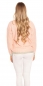 Preview: Modischer Grobstrickpullover mit Lurex-Bündchen - lachs