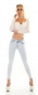 Preview: Skinny Jeans mit sexy Push Up Effekt in super heller Waschung - ice blue