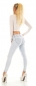 Preview: Skinny Jeans mit sexy Push Up Effekt in super heller Waschung - ice blue