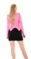 Preview: Sexy Bikerjacke mit Zierzippern in pink