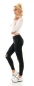 Preview: High Waist Used Jeans mit Knopfleiste - schwarz