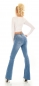 Preview: High Waist Bootcut Jeans mit Vintage-Effekten in light blue