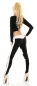 Preview: Sexy Stretch-Jeans mit schönen Kontrast-Effekten - schwarz