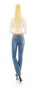 Preview: Middle Waist Bootcut-Jeans in heller Waschung - light blue