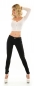 Preview: Sexy Middle Waist Push Up Jeans in schwarz