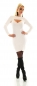 Preview: 2in1 Rippstrick-Midikleid mit Bolero in creme